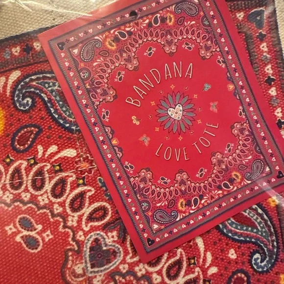 Brighton Bandana Love Tote Bag - Picture 3 of 10